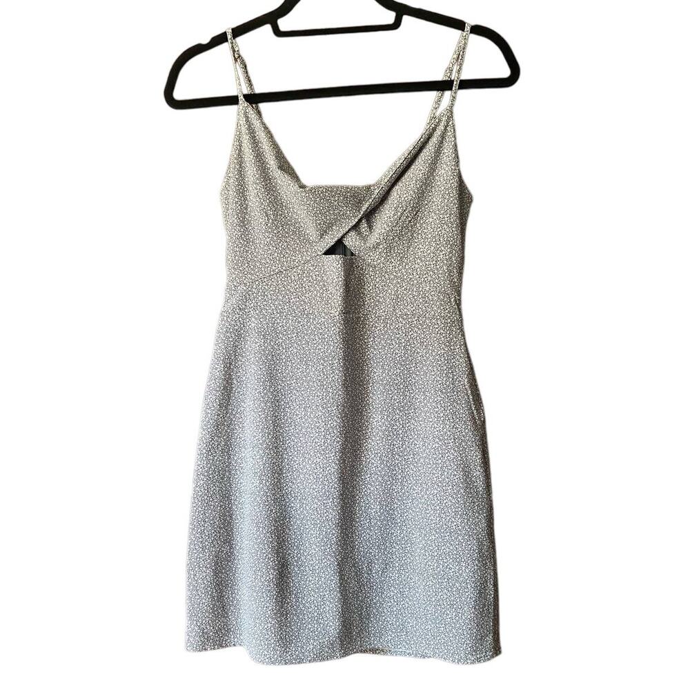 Abercrombie & Fitch Women's Twist Front Cutout Ditsy Floral Mini Dress Size ST - Picture 2 of 11